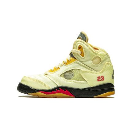 Air Jordan 5- OFF-WHITE Sail