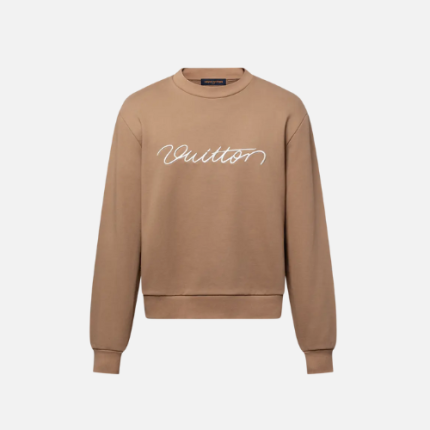 Hoodies beige/camel cotton material Louis Vuitton