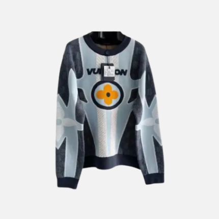 Louis Vuitton Quilted Cotton Blend Crewneck in gray tones