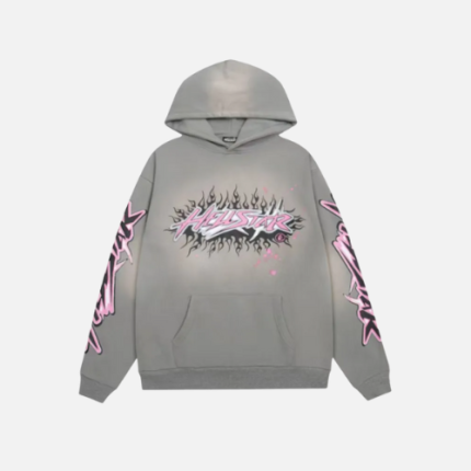 Hellstar Future Flame Hoodie Grey