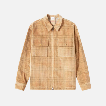 Burberry Check Corduroy Overshirt Archive Beige