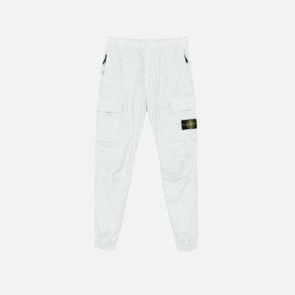 Stone Island Tapered-Leg Cargo Pants White