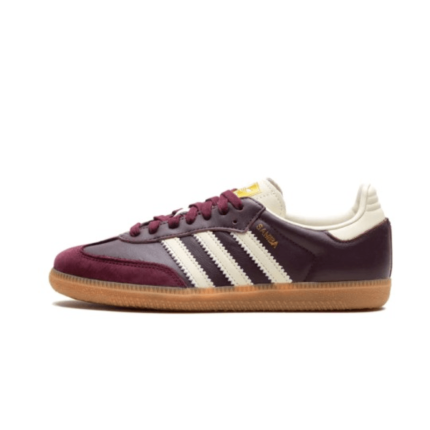 Adidas Samba- Maroon Gold Metallic