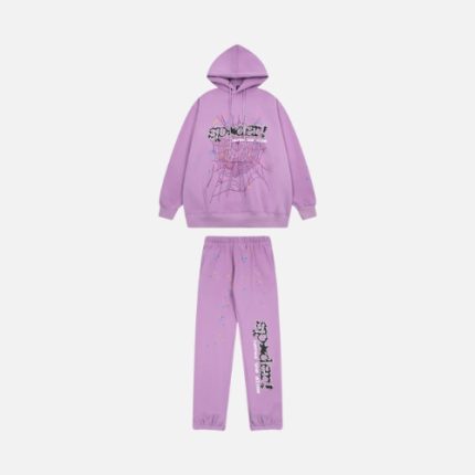 Sp5der Tracksuit Purple