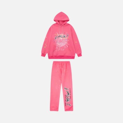 Sp5der Tracksuit Pink