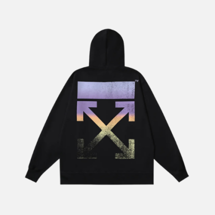 Hoodie Off-White Black Gradient Arrows