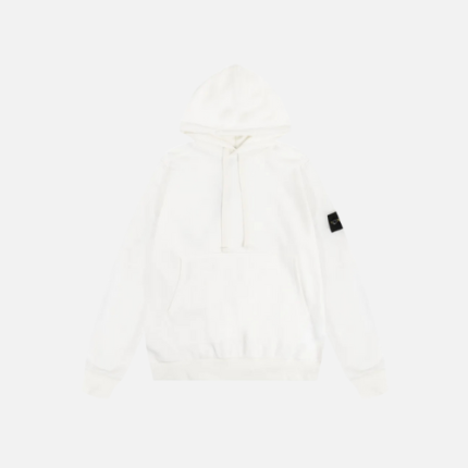 Hoodie Full White Stone Island