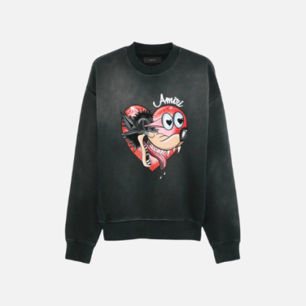 Hoodie Black Red Amiri