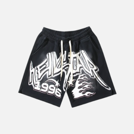 Hellstar Washed Shorts Black