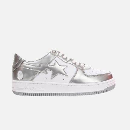 Bape STA Low Silver
