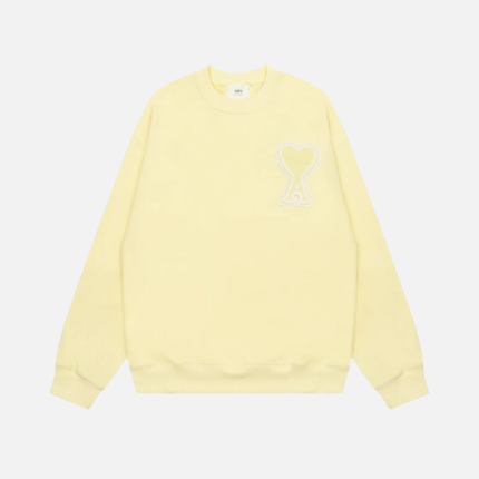Hoodie Pastel Yellow AMI