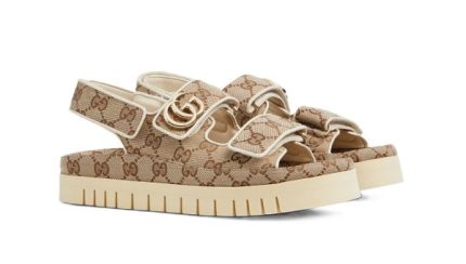 Gucci Sandal Dooble GG Beige