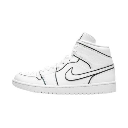 Air Jordan 1- Mid Iridescent Reflective White