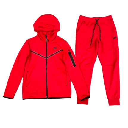 Conjunto NIKE TECH Fleece Rojo Algodón Real
