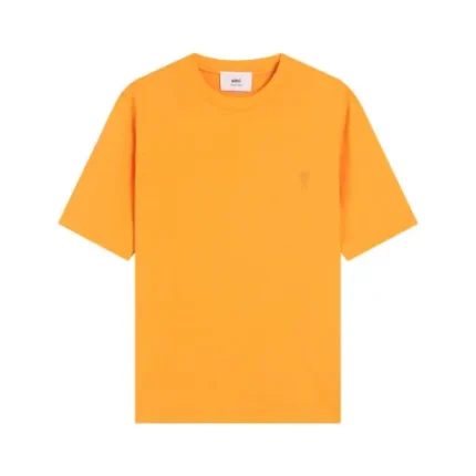 Ami Paris Pride Organic Cotton T-Shirt Yellow