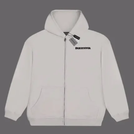 Balenciaga Zip Hoodie Full White