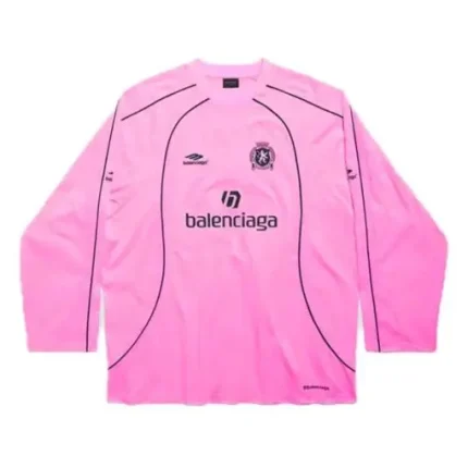 Balenciaga Miami Soccer T-Shirt Oversized in Pink