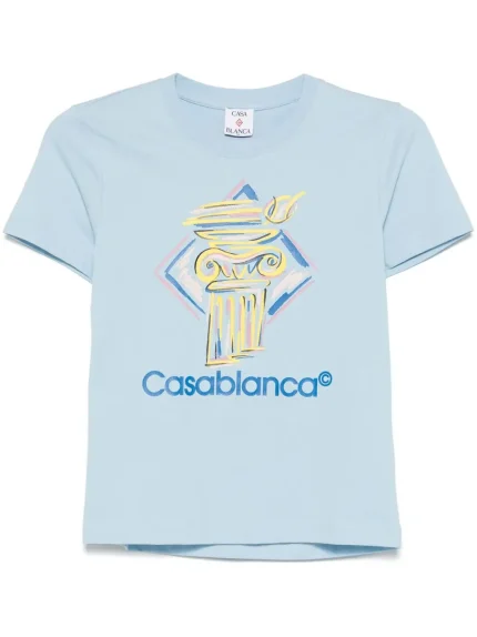 Casablanca Diamond Column-print T-shirt