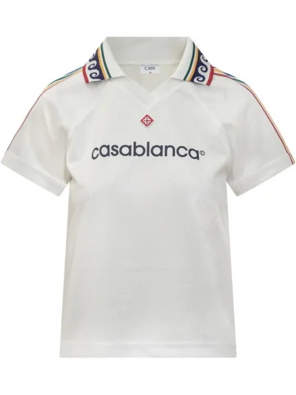 Casablanca Jacquard Monogram Football Women shirt White