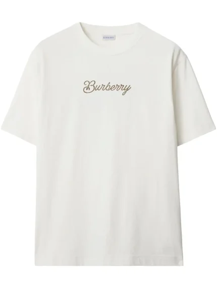 Burberry Surfer Knight cotton T-shirt White