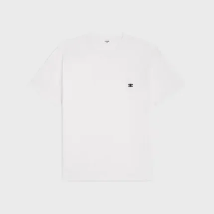 Celine triomphe loose t-shirt IN cotton jersey white