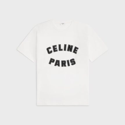 Celine Bright Young Loose T-shirt Cotton Jersey White