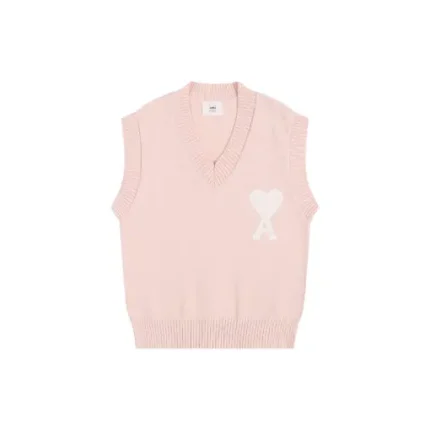 Ami Paris Pride Organic Cotton T-Shirt Pink