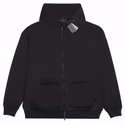 Balenciaga Zip Hoodie Full Black