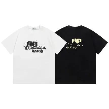 Balenciaga Paris T-shirt White & Black