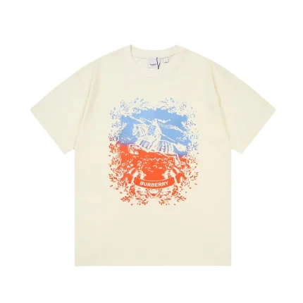Burberry T-Shirt Graphic Print Off-White