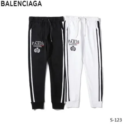 Balenciaga Track Pants Black White