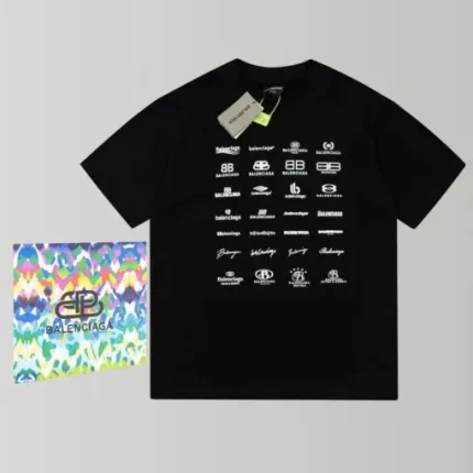 Balenciaga All Gen Logo T-Shirt Black