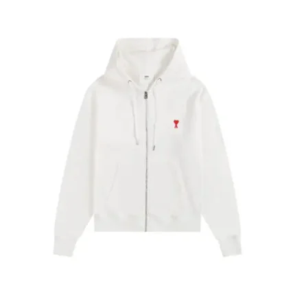 Ami Paris Hoodie White