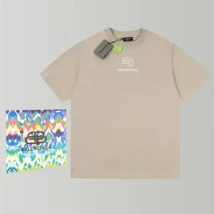 Balenciaga Small Logo T-Shirt Sand Beige