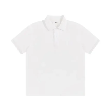 Ami Paris Polo T-Shirt White