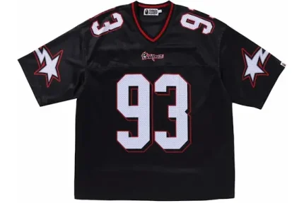 BAPE Football Relaxed Fit Tee Black