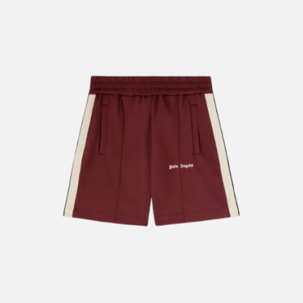 Palm Angels Classic Logo Track Shorts Burgundy