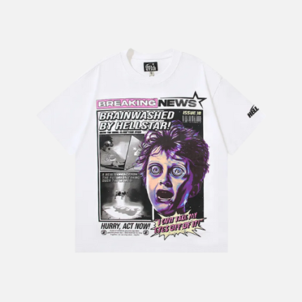 Hellstar Breaking News T-Shirt White