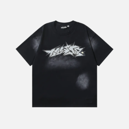 Hellstar Crack Print T-shirt Black