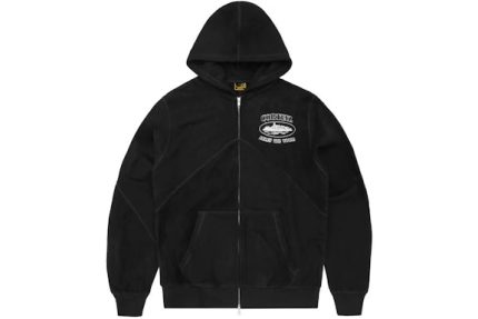 Corteiz Superior V2 Zip-Up Hoodie Black