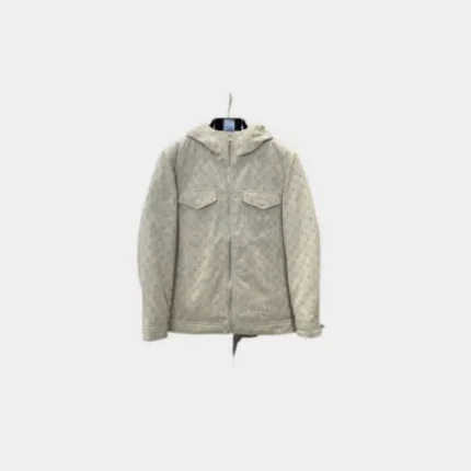 LV Monogram Puffer Jacket Beige