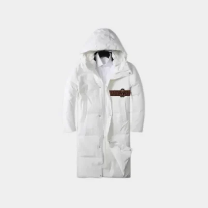 LV Long Puffer Jacket White