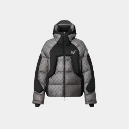 LV Monogram Down Jacket Light Taupe/Black