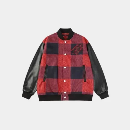 LV Damier Varsity Blouson Jacket Black & Red