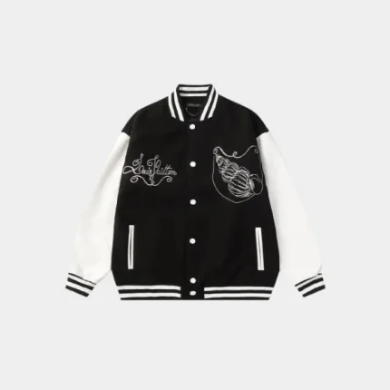 LV Varsity Bomber Jacket Black & White