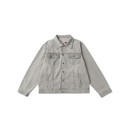 Corteiz C Star Denim Jacket Gray