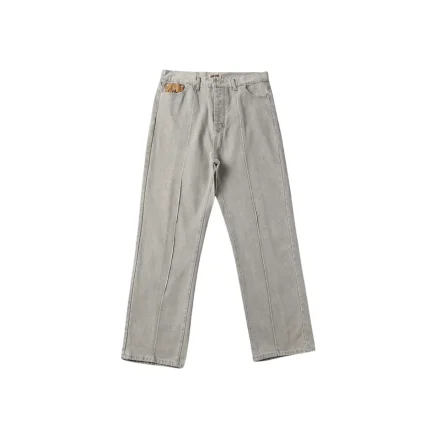 Corteiz Alcatraz C Star Denim Jeans Gray