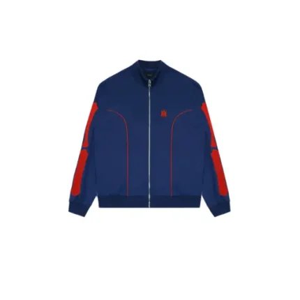 Amiri Sportswear Jacket Navy Blue With Red Bones Design