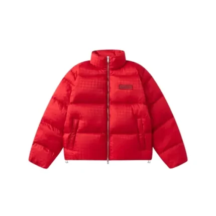 Amiri MA Quad Jacquard Down Jacket Red