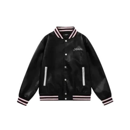 Amiri Embroidered Logo Black Jacket